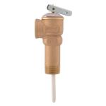 Cash Acme 3/4 in. Bronze NCLX-5LX Temperature and Pressure Relief Valve with 2-1/2 in. Shank MNPT Inlet FNPT Outlet