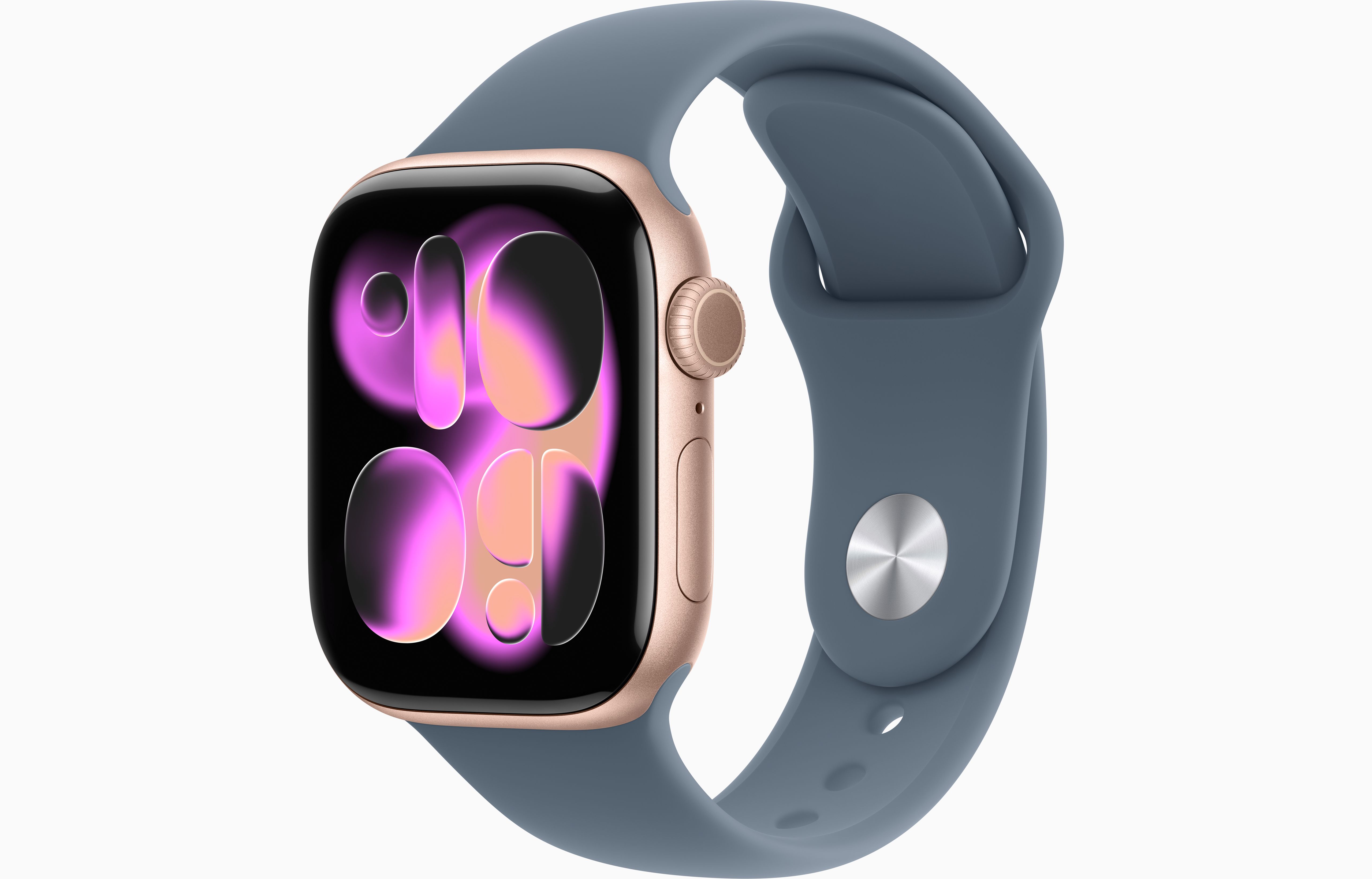 Apple Watch Series 11 Aluminum GPS – Rose Gold (Anchor Blue Sport Band)