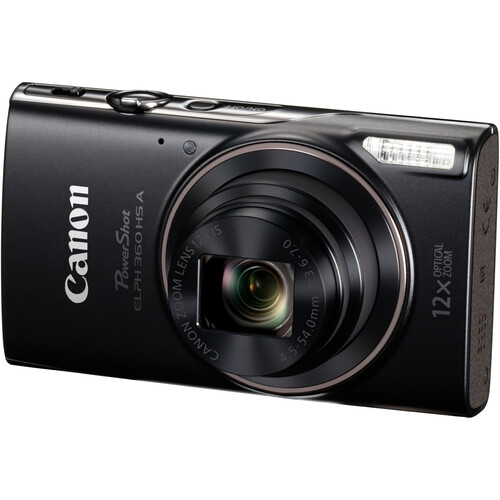 Canon PowerShot ELPH 360 HS A Camera with Basic Bundle (Black) - Image 5