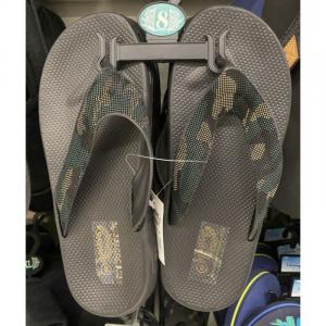 New Wave Flip FLop Camo Strap Grey Size 8