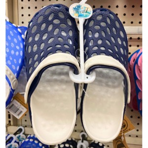 Surf Seven USA Kids Flip Flops Close Toe Navy/White Size 13