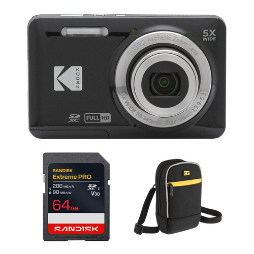 Kodak PIXPRO FZ55 Digital Camera with Accessory Kit