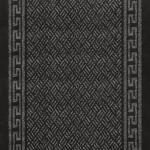 TrafficMaster Greek Key Charcoal 2 ft. 2 in. x Your Choice Length Roll Runner (MT1004438US)