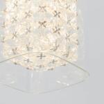 Artika Crystal Cube 5.5-Watt 1 Light Chrome Modern Integrated LED Mini Pendant Light Fixture for Kitchen Island (PDT-1CC)