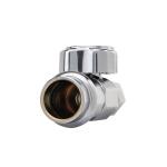 BRASSCRAFT MFG CO INC 1/2 in. Press Connect Inlet x 3/8 in. Compression Outlet 1/4 Turn Straight Valve (G2CP14X C1)