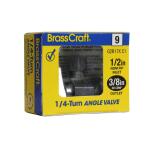BrassCraft 1/2 in. FIP Inlet x 3/8 in. Compression Outlet 1/4-Turn Angle Valve (G2R17X C1)