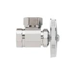 BrassCraft 1/2 in. FIP Inlet x 7/16 in. and 1/2 in. Slip-Joint Outlet Multi-Turn Angle Valve (O3301X C1)