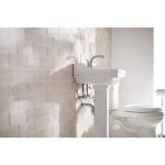 Dearborn Brass 1-1/2 in. x 1-1/2 in. Chrome Brass Solvent Cemented Trap P-trap with Cleanout (HDC704-1)