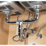 Dearborn Brass 1-1/2 in. x 1-1/2 in. Chrome Brass Solvent Cemented Trap P-trap with Cleanout (HDC704-1)