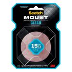 3M 1 in. x 3.47 yds. Clear Indoor Permanent Double-Sided Mounting Tape (410H-MED-DC)
