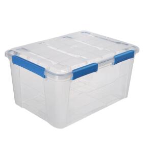 Ezy Storage 75L/79.3Qt Waterproof Clear Latch Tote IP-67 (FBA34064)