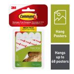 Command Poster Strips, White, Damage Free Decorating, 136 Command Strips (17024-136ES)