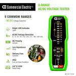 Commercial Electric Electronic AC/DC Voltage Tester (VT-9300)