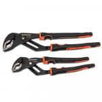 Crescent10 in. and 12 in. Grip Zone V-Jaw Tongue and Groove Plier Set with Dual Material Grips