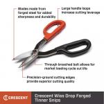 Crescent10 in. Wiss Offset-Cut Drop Forged Tinner Snips