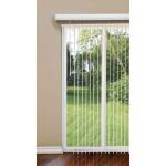 Home Decorators Collection Crown White Cordless Room Darkening Vertical Blinds for Sliding Doors Kit with 3.5 in. Slats - 78 in. W x 84 in. L (10793478805020)