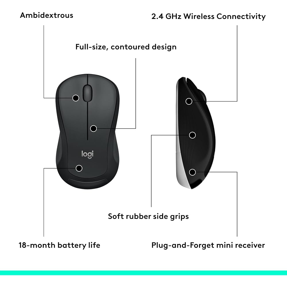Logitech MK540 Full-Size Wireless Keyboard and Mouse Set - Image 9