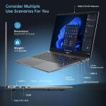 Acemagic 16" IPS Laptop, Intel N97, 16GB RAM, 512GB SSD, Windows 11 Pro