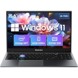Blackview Acebook 8, 15.6" FHD, Intel N97, 16GB RAM, 512GB SSD, Win 11, Fingerprint, Gray