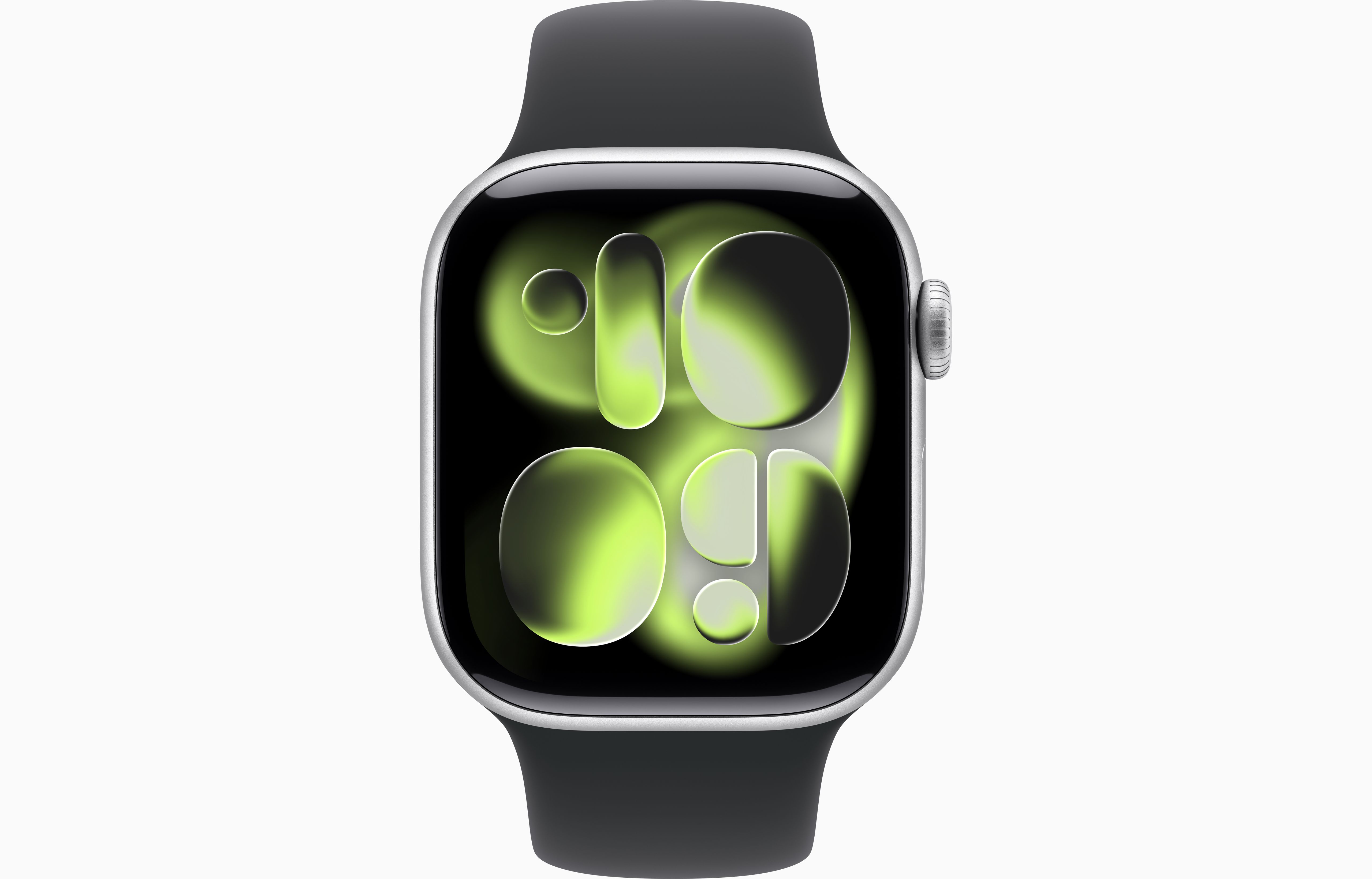 Apple Watch Series 11 Aluminum GPS – Silver (Black Sport Band) - Image 2