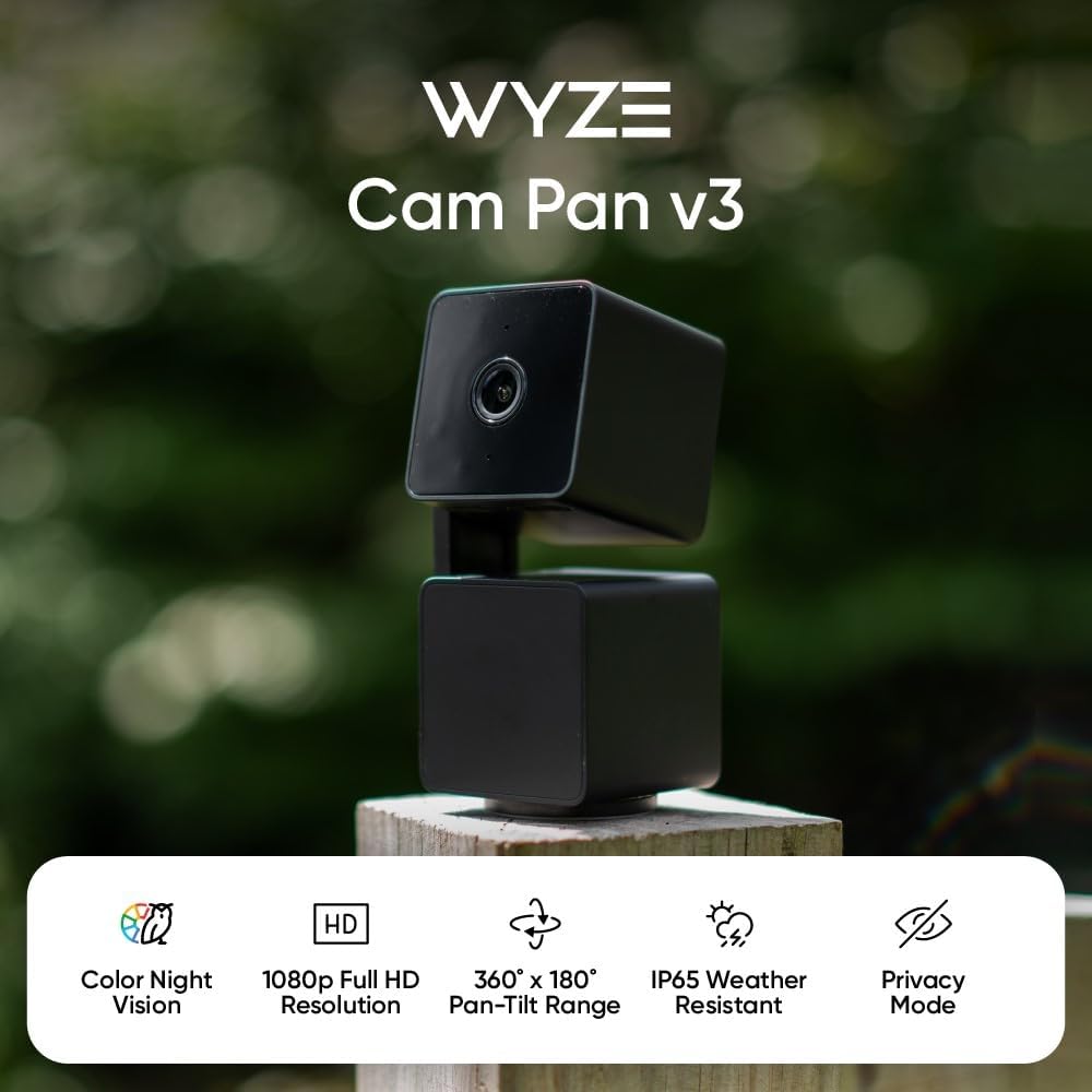 WYZE Cam Pan v3, Pan/Tilt Security Camera - Image 2