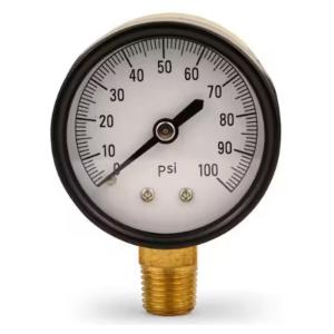 Everbilt 100 PSI Pressure Gauge with 1/4 in. Lower Connection