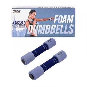 Motag Fitness 2lbs Foam Dumbells 2x1 lbs Weight Blue