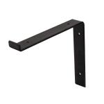Crates & Pallet 10 in. Black Steel Shelf Bracket for Wood Shelving (69102)
