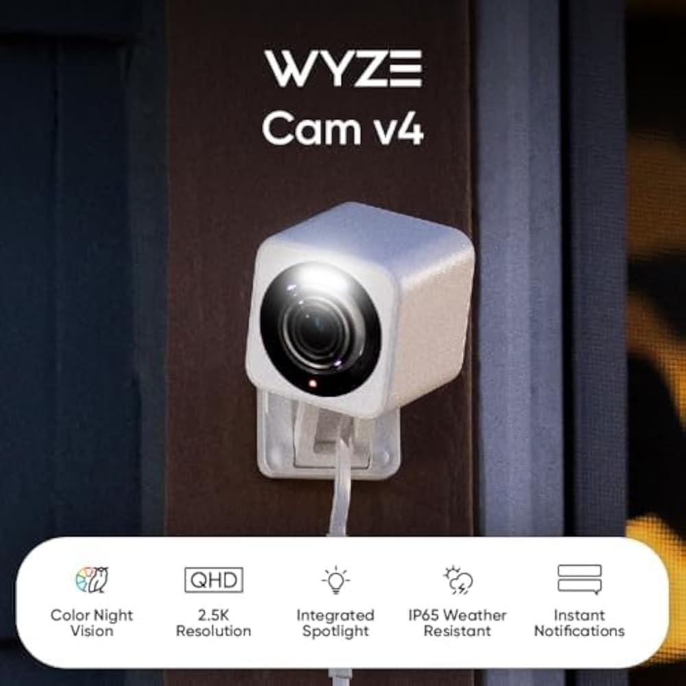WYZE Cam v4, 2.5K AI Security Camera - Image 2