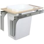 10.63 in. x 4.25 in. x 1.38 in. Frosted Nickel Door Mount Trash Can Bracket in Frosted Nickel (HDR-DOORKIT-ANO)