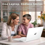 HP 14" Laptop, Celeron N4120, 4GB RAM, 64GB eMMC, Windows 11 S Mode, Snowflake White