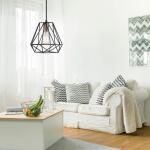 Globe Electric Dawson 1-Light Dark Bronze Plug-In or Hardwire Pendant Lighting with 15 ft. Cord(61107)