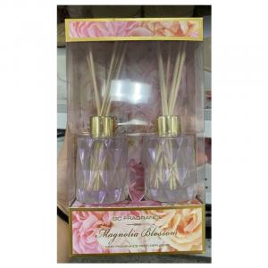 GC 2 Pcs Diamond Glass High Fragrance Reed Diffusers Set