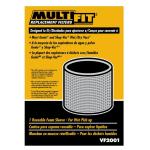 MULTI FIT Replacement Wet Debris Application Wet/Dry Vac Foam Sleeve Filter