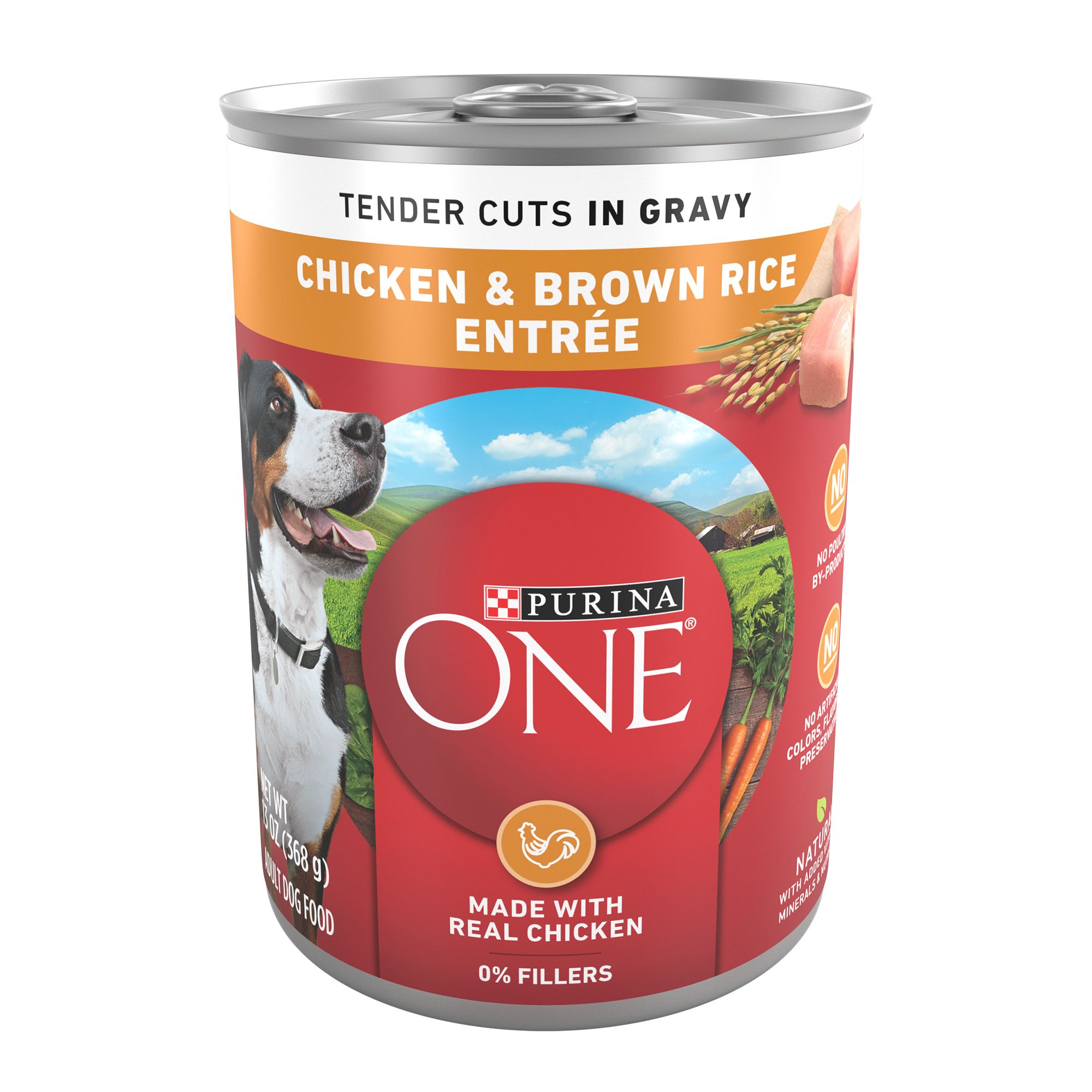 Purina ONE® SmartBlend Everyday Nutrition Adult Dog Wet Food - Natura Chicken & Brown rice Entree - Image 2