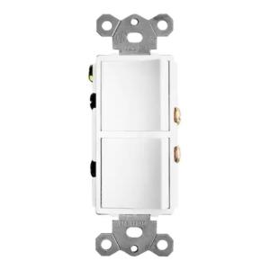 2-Function Rocker Combination Switch (120-Volt, 15 AMP(X2) White