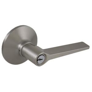 Defiant Freedom Satin Nickel Keyed Entry Door Lever (32LEX200B)