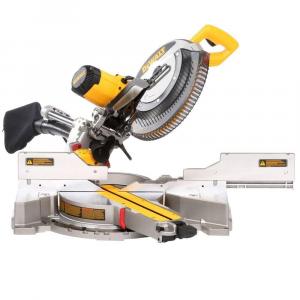 DEWALT 15 Amp Corded 12 Inch Double Bevel Sliding Compound Miter Saw with XPS Technology, Blade Wrench, and Material Clamp