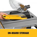 DEWALT 15 Amp Corded 8 1/4 Inch Compact Portable Jobsite Tablesaw, No Stand