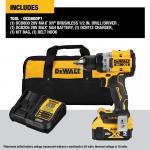 Dewalt 20V MAX XR Cordless Compact 1/2-Inch Drill/Driver Kit with Lithium-Ion Battery, 5.0Ah Battery, and Charger