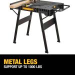 DEWALT 33 in. H Plastic Folding Portable Sawhorse Workbench (DWST11556)