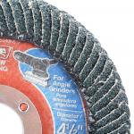 DIABLO40-Grit Steel Demon Corner-Edge Grinding and Polishing Flap Disc with Type 29 Conical Design 4-1/2 in. 