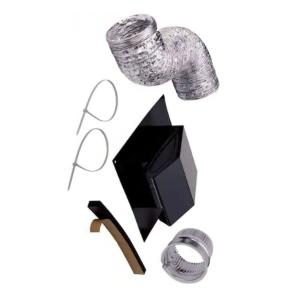 Broan-NuTone Roof Vent Kit for Round Duct Steel in Black 3 in. to 4 in.