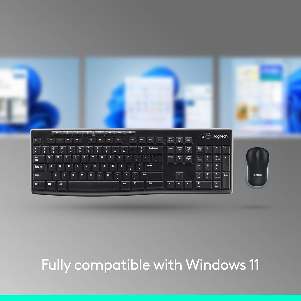 Logitech MK270 Wireless Full-Size Keyboard & Mouse Set - Image 5