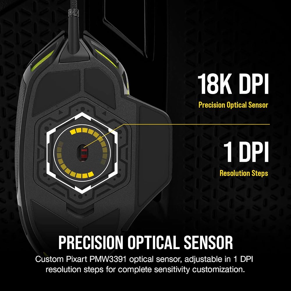 Corsair NIGHTSWORD RGB Wired Gaming Mouse - Image 4