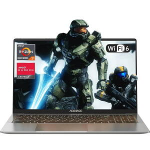 Acemagic 16.1" FHD Gaming Laptop, Ryzen 7 5825U, 16GB RAM, 512GB SSD, Win 11, Wi-Fi 6, Backlit KB, Gray