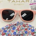 Tahari Baby Hat Sunglasses & Shoes 3 Pc Set Pink Coral