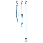 HDX22 in. to 32 in. Adjustable Super Strong Bungee, Blue (2-Pack) (9377)