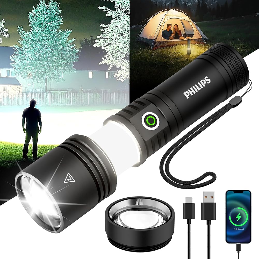 PHILIPS Rechargeable Flashlights High Lumens with Ignition Lens - Image 9