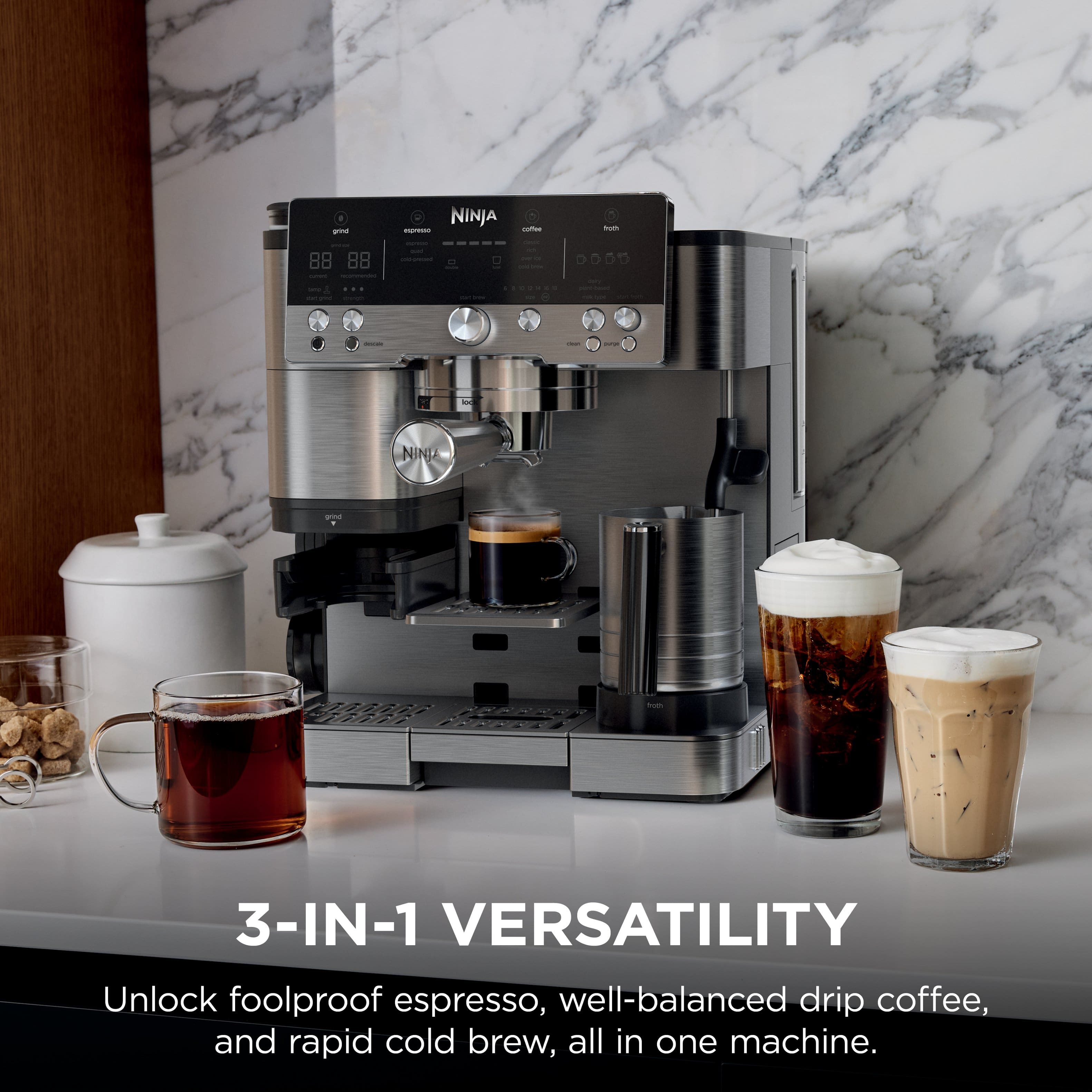 Ninja - Luxe Café Premier Series 3-in-1 Espresso, Coffee, and Cold Brew Machine - Image 2